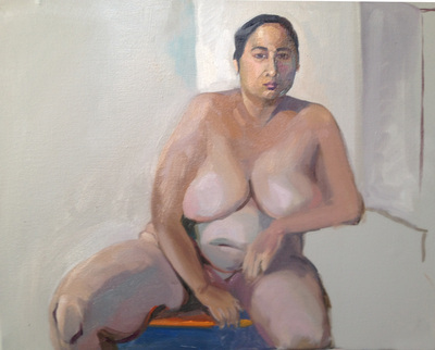 portraits women,nude woman painting